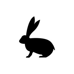 simple and elegant rabbit logo vector template