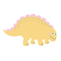 Cute baby dinosaur. Prehistoric cartoon character.