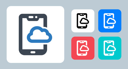 Weather App icon - vector illustration . Weather, App, Forecast, Mobile, Cloudy, Application, Climate, Internet, Online, line, outline, flat, icons .