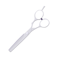 Hair Cutting Scissors Flat Illustration. Clean Icon Design Element on Isolated White Background