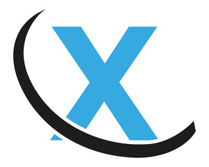 Abstract X Letter Modern Initial logo Design