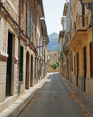 Narrow streets of Soller Mallorca