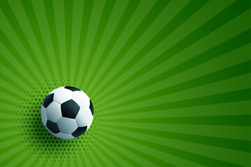 Fototapeta premium realistic soccer football green background