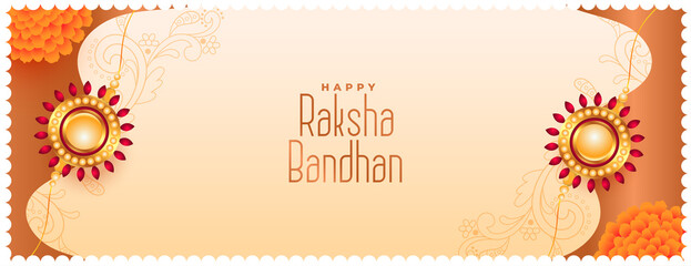happy raksha bandhan festival background for brother and sister love