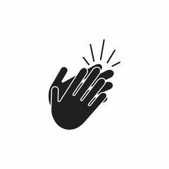 Applause icon, hand gesture template