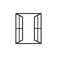 Window Icon. Architecture Element Illustration As A Simpl Sign & Trendy Symbol for Design and Websites