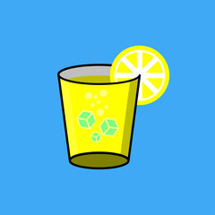 lemon juice with some ice in it