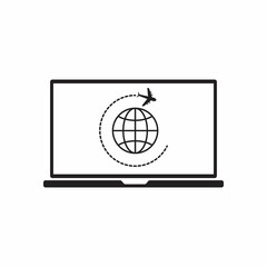 Travel website concept -  flat icon