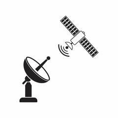 Satellite dish -  web icon