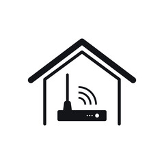 Home wi-fi modem - web icon