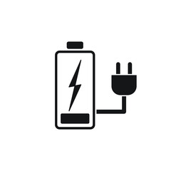 Battery charge flat icon