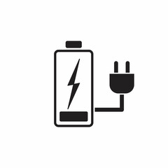 Battery charge flat icon