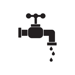 Faucet icon on white background