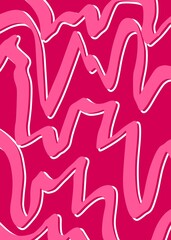 Abstract background with cute wavy line pattern