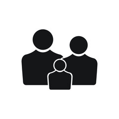 Family icon. flat illustration of family icon for web
