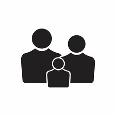 Family icon. flat illustration of family icon for web