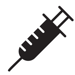 syringe glyph icon