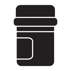 urine sample glyph icon