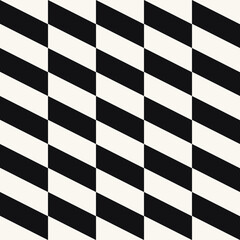 Obraz premium Vector Geometric Seamless Monochrome Pattern