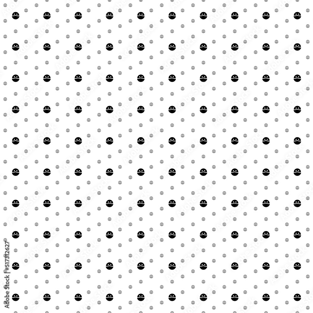 Poster square seamless background pattern from black masked face symbols are different sizes and opacity. t