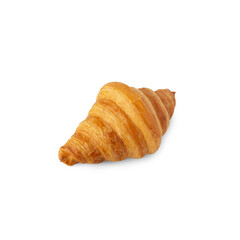 Croissant isolated on white background with clipping path.