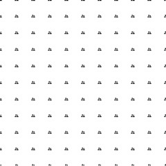 Square seamless background pattern from geometric shapes. The pattern is evenly filled with small black group symbols. Vector illustration on white background