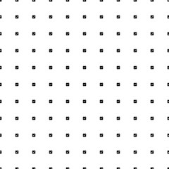 Square seamless background pattern from black checkbox symbols. The pattern is evenly filled. Vector illustration on white background