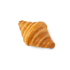 Croissant isolated on white background with clipping path.
