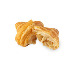 Croissant isolated on white background with clipping path.