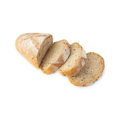 Bread isolated on white background with clipping path.