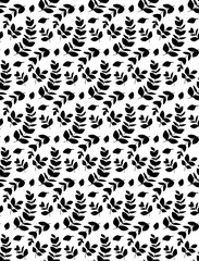 Floral seamless pattern with eucalyptus branches and leaves. Print for fabric, wallpaper, wrapping paper.