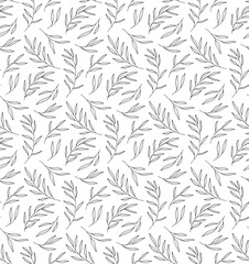 Floral seamless pattern with eucalyptus branches and leaves. Print for fabric, wallpaper, wrapping paper.