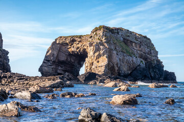 Fototapeta na wymiar The Great Pollet Sea Arch, Fanad Peninsula, County Donegal, Ireland