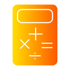 Fototapeta premium calculator gradient icon