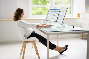 Bad Posture Sitting In Office Chair