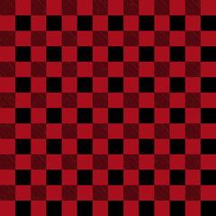 black and red checkered design, very suitable for flannel designs, gift wrapping, curtains, tablecloths and so on