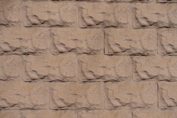 Background - light brown painted brick veneer wall