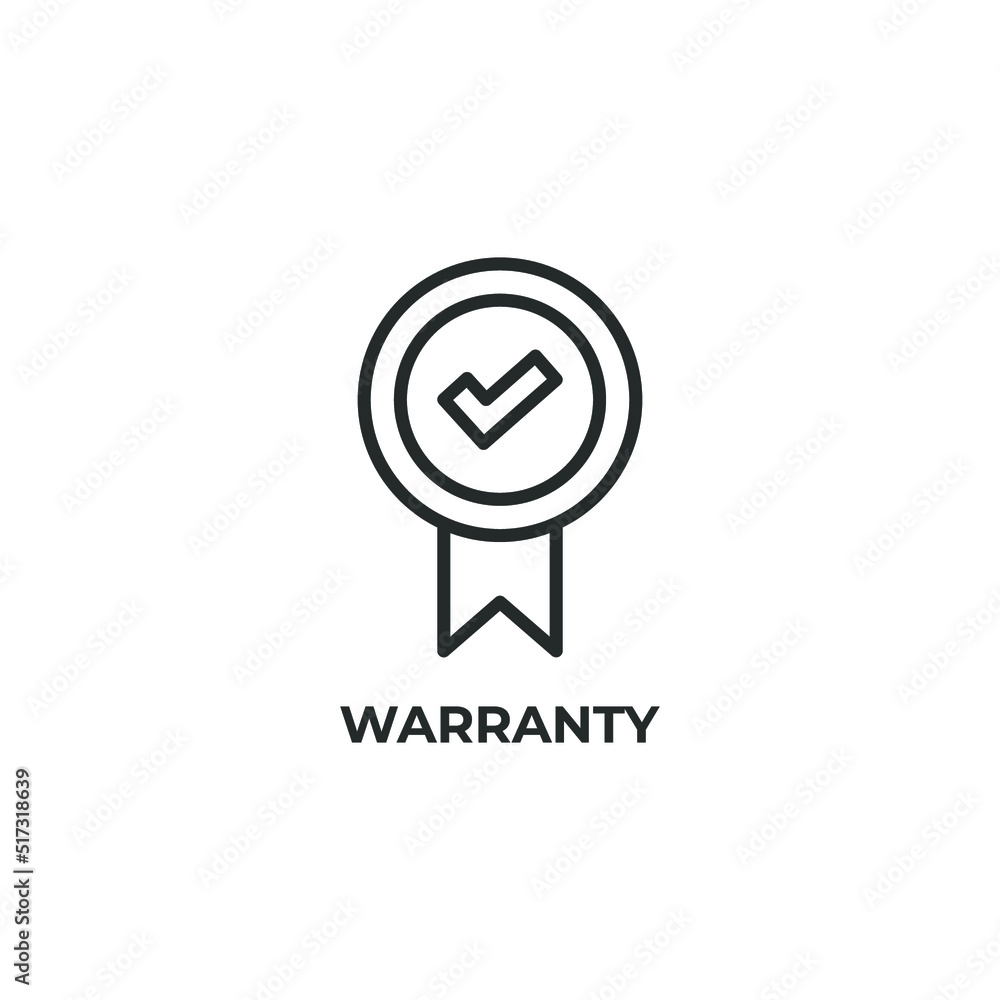 Poster warranty line icon. linear style sign for mobile concept and web design. outline vector icon. symbol