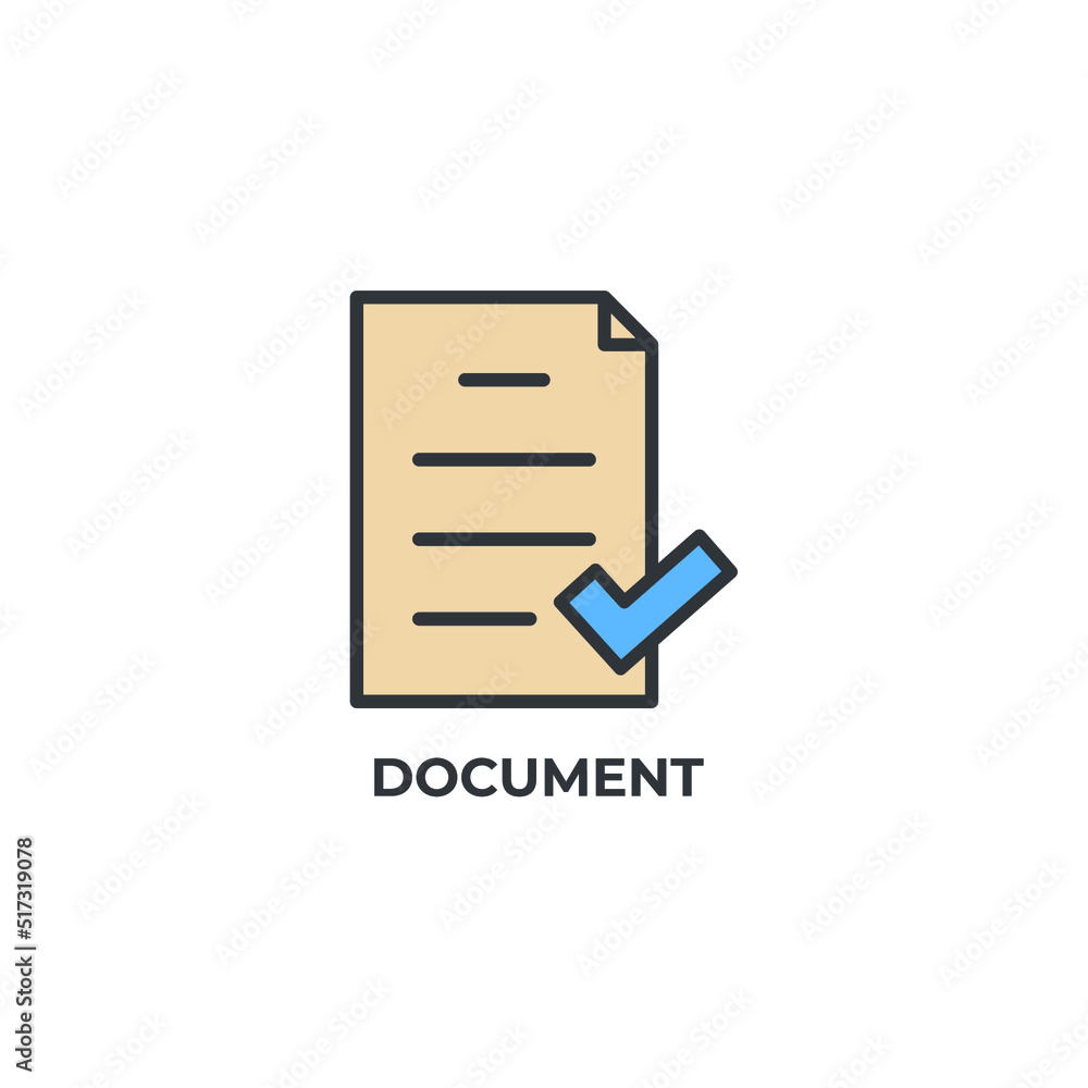Poster document vector icon. colorful flat design vector illustration. vector graphics
