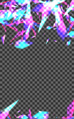 Pink Spark Background Transparent Vector. Spot Modern Template. Blur Festive Design. Bright Decoration. Glare Starburst Wallpaper.