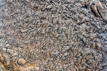 Close up of cold lava Etna Volcano Sicily Italy