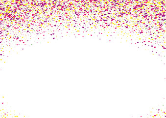 Colorful Element Background White Vector. Polka Paper Design. Multicolored Wedding. Rainbow Dot Falling. Confetti Christmas Template.