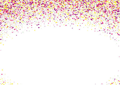 Colorful Element Background White Vector. Polka Paper Design. Multicolored Wedding. Rainbow Dot Falling. Confetti Christmas Template.
