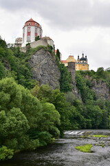 Fototapeta na wymiar castle Vranov na Dyji near town Znojmo in Czech republic