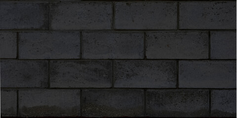 black and white brick