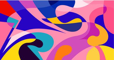 Abstract liquid shape. Fluid geometric design. Isolated gradient waves with geometric lines, dots, batik Indonesia pattern. Vector illustration.