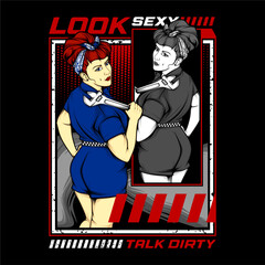 Obraz premium very awesome illustration for t shirt