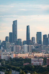 Fototapeta premium Guangzhou Huolu Mountain South China rapid sightseeing spot overlooking the Pearl River New Town