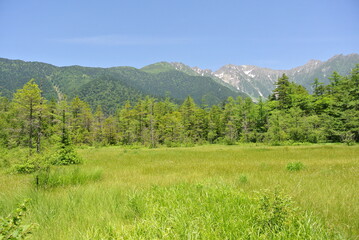 landscape with mountains and sky
