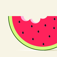 A slice of watermelon.